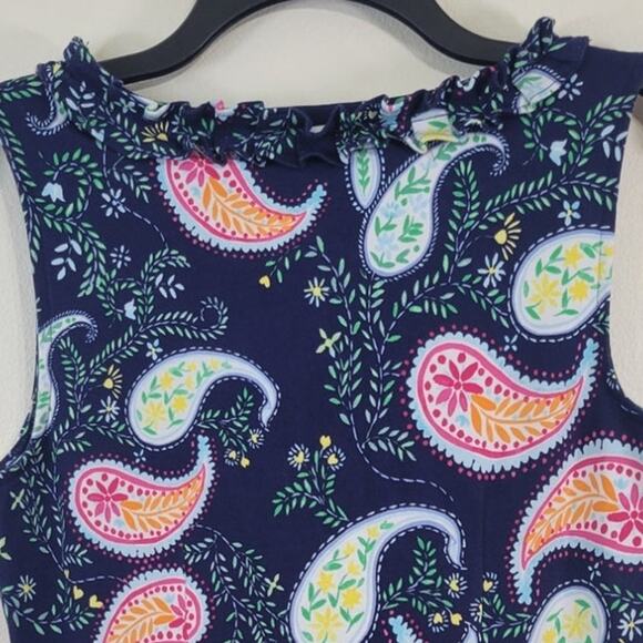 Talbots Dress Womens Medium Petite Paisley Beach Coastal Cottagecore Whimsical - Picture 4 of 7